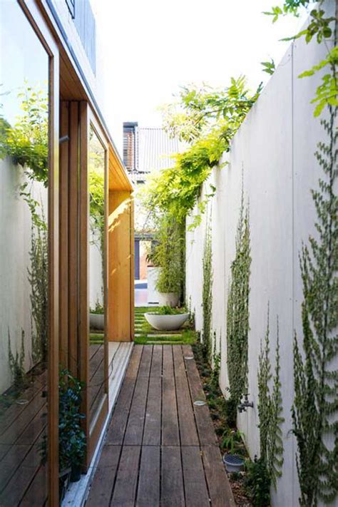 clever design ideas  narrow  long outdoor spaces amazing diy