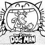 Petey Kleurplaat Dogman Fleas Lords Karel sketch template