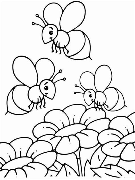 bee coloring pages printable coloring pages