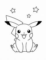 Pikachu Para Colorear sketch template