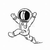 Wardrobe Astronaut Raum Farbtonseite Läuft sketch template