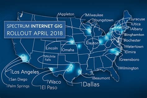 spectrum internet gig rollout nears  million homes
