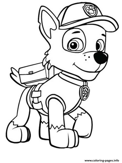 paw patrol zuma  coloring pages printable