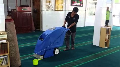 cuci karpet masjid surau youtube