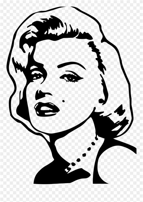 Marilyn Monroe Drawing Outline At