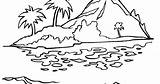 Ilha Colorir Desenhos sketch template