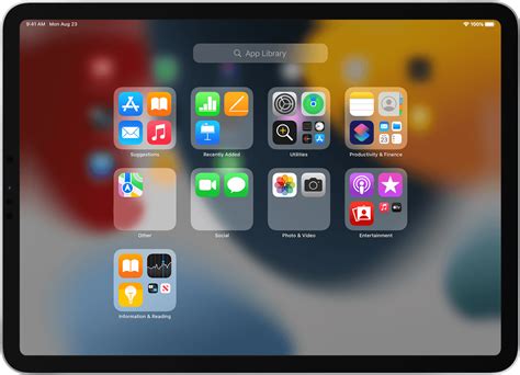 app library  home screen  organize  ipad apps apple support