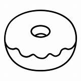 Donut Kolorowanka Druku Jaka Polewa Widzicie Sami sketch template