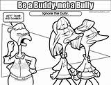 Bully Buddy Colouring Bullying sketch template
