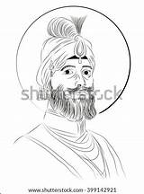 Sikh Govind sketch template