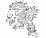 Death Note Pages Coloring Ryuk Character Getcolorings Lovely Temtodasas Drawings sketch template
