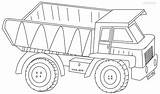 Dump Coloring Truck Pages sketch template