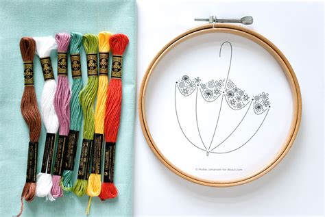 flowers  embroidery pattern