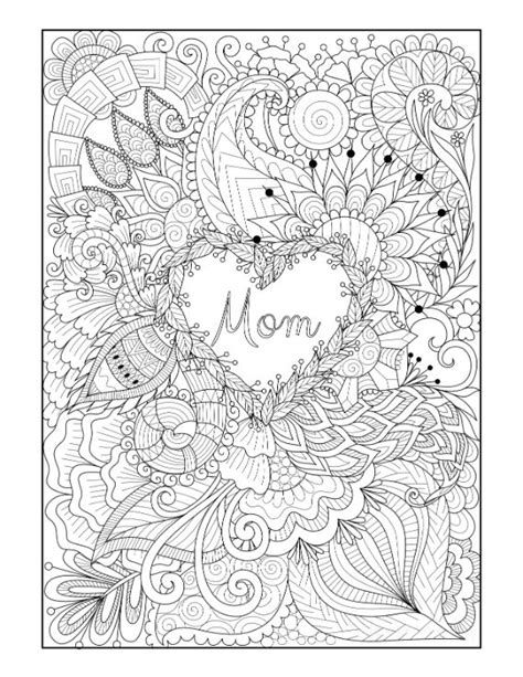 mothers day coloring pages  adults family holidaynetguide
