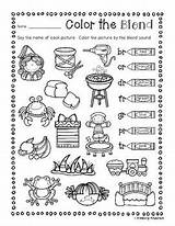 Blends Sheets Coloring Match Activity Prep Worksheets Teacherspayteachers Grade Kindergarten Digraphs Literacy Activities English sketch template