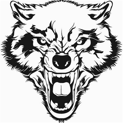 tribal wolf head drawing coloring pages