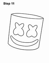 Marshmello Draw Marshmallows Marshmallow sketch template