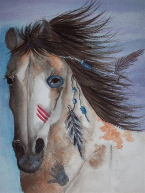 items similar  horse painting worrior native american war horse