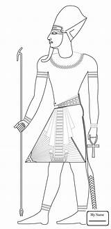 Egyptian Drawing Ancient Person Coloring Getdrawings sketch template