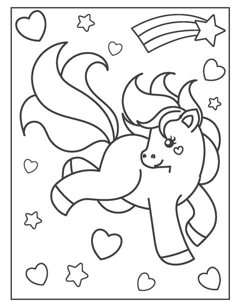printable pony coloring pages etsy