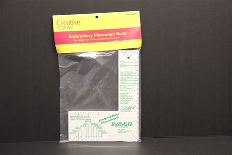 adult embroidery placement ruler kys embroidery supplies