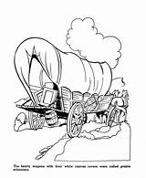 Coloring Pages Prairie History 19th Wagons Century American Pioneer Schooner Wagon Oregon Trail Schooners Sheets Printables Kids Covered Crafts Settlers sketch template