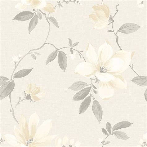 magnolia cream floral wallpaper diy  bq magnolia wallpaper