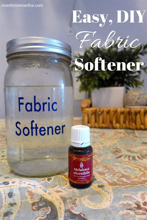 diy  natural laundry fabric softener overthrow martha