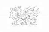 Flag Wales Welsh Coloring Dragon Colouring Pages Drawing Sheets Canada Printable Color Flags Print Portugal Red Popular Norway Grey Colour sketch template