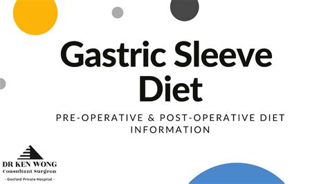 Gastric Sleeve Diet Pre Operative And Post Operative Diet Information