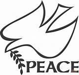 Peace Symbol Coloring Pages Color Printable Sign Print Dove Luther Martin King sketch template