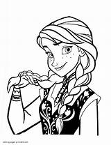 Anna Frozen Coloring Pages Printable Colouring Disney Girls Print Color Face Girl Getcolorings Clipartmag Template sketch template