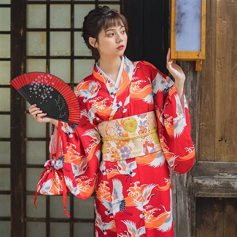2020 japanese kimono traditional dress cosplay female yukata women