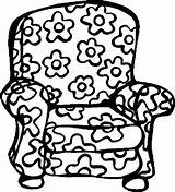 Coloring Chair Pages Colouring Armchair Furniture Clipart Color Rocking Book Coloringbookfun Offbeat Floral Getdrawings Getcolorings Webstockreview Printable Fat sketch template