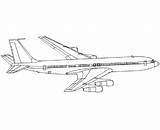 Boeing Drawing Coloring 707 777 Pages Colouring Jet Airline Template Uploaded User sketch template