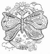 Coloring Pages Butterfly January Adult 2010 Drawing Sheets Colouring Book Ceramic Line Quote Bead Gaea Studio Butterflies Trippy Printable Color sketch template