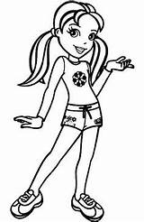 Polly Pocket Coloring Pages Kids sketch template