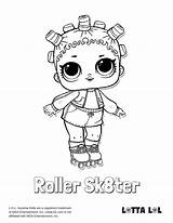Lol Coloring Pages Surprise Roller Dolls Doll Lotta Sk8ter Series Color Printable sketch template