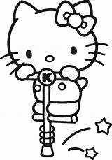 Kitty Hello Colouring Coloring Pages Printable Kids sketch template