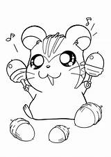 Hamster Coloring Stan Printable Kids Hamtaro sketch template