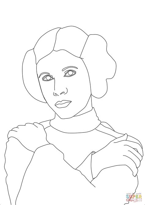 coloring pages star wars princess leia coloringpages