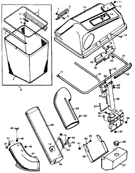 rear bagger kit grass bagger parts model  sears partsdirect