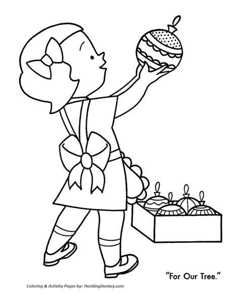 christmas decorations coloring pages christmas tree ornaments