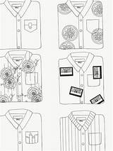 Collared sketch template