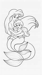 Coloring Mermaid Pages Little Ariel Melody Kindpng sketch template