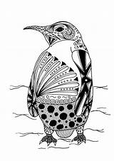 Coloring Adult Pages Penguin Intricate Animal Printable Pdf Patterns Beginners Adults Crochet Doily Animals Favecrafts Detailed Downloads Mandala Pengin Choose sketch template