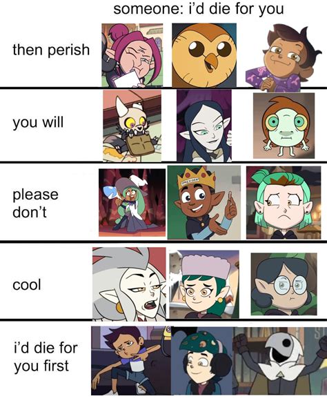 toh characters reactions  id die   theowlhouse