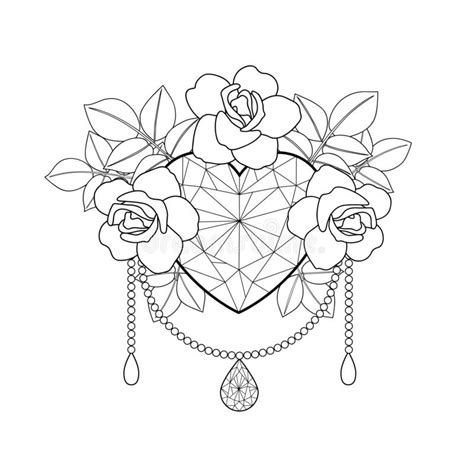 coloring pages diamond coloring page