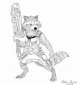 Galaxy Guardians Coloring Pages Rocket Racoon Raccoon Drawing Pencil Drawings Color Deviantart Printable Colouring Getdrawings Favourites Add Choose Board Comments sketch template