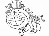 Doraemon Volando Dibujosonline Categorias sketch template